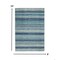 Homeroots 8 x 10 ft. Navy Blue Ornate Stripes Area Rug 385601 - alternate 10
